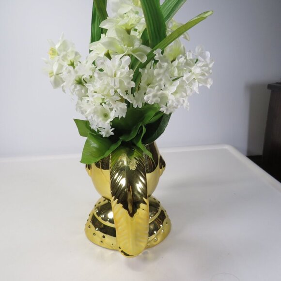 Gold Knight in Shining Armor with White Flowers #2 - Picture 4 of 8